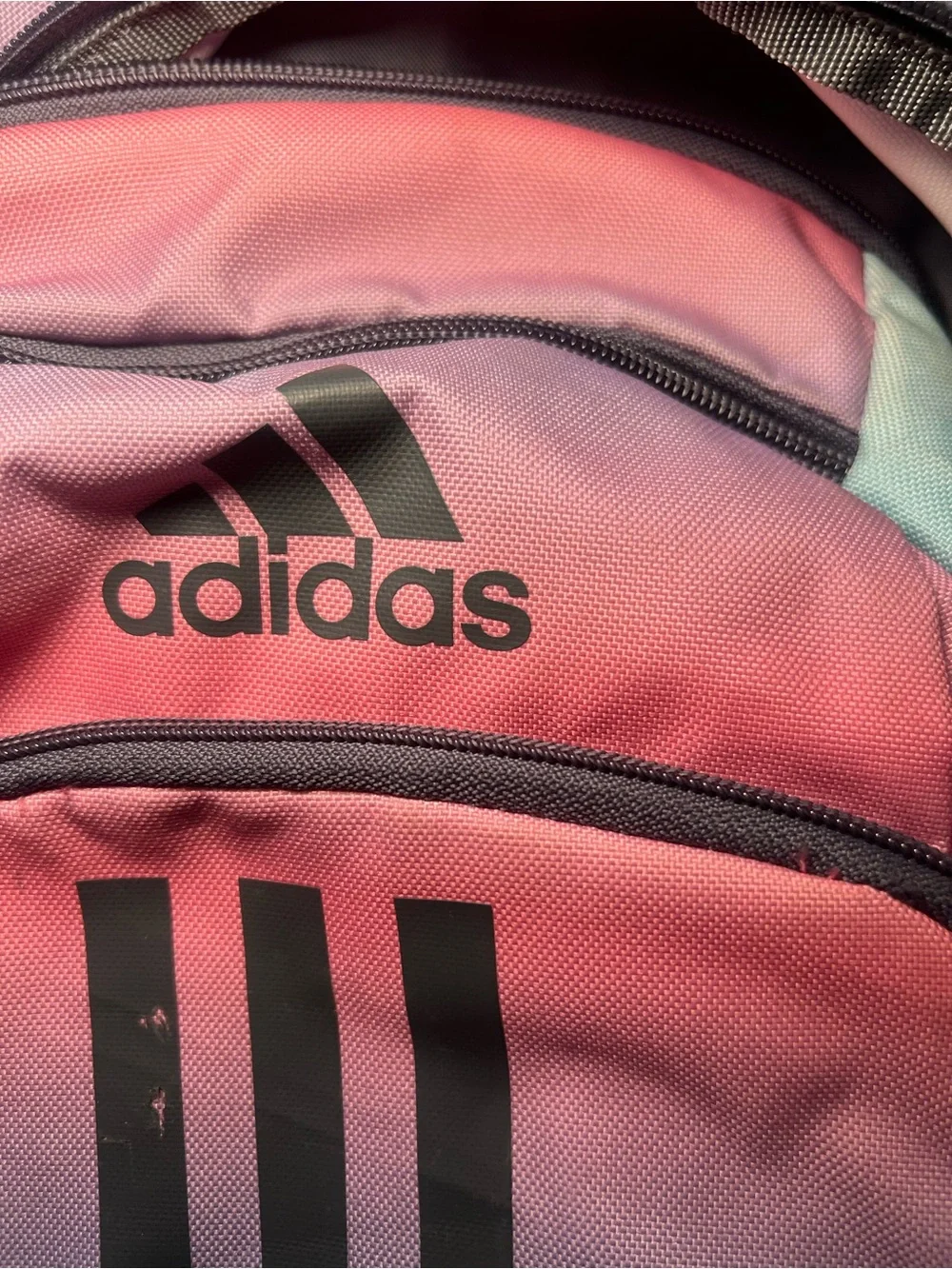 adidas Kids Pastel Pink & Teal Ombre Backpack